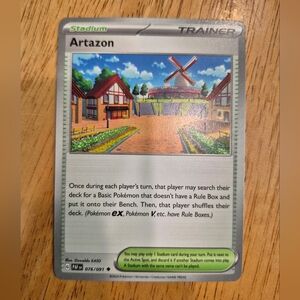 QTY 1 Pokemon Artazon Stadium Trainer Card